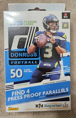Sealed 2020 Donruss NFL Walmart Hanger Box!  Burrow, Hurts, Herbert And More.