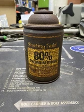 Vintage John Deere 80% Premium Ether Starting Fluid Can Decor Advertising