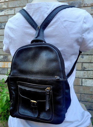 Vintage Aurielle Leather Backpack Convertible Sling Shoulder Crossbody Bag