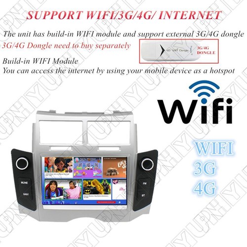 For 2005-2012 Toyota Yaris Carplay Android Radio Stereo GPS Navigation 2+32GB 7" - Picture 13 of 24