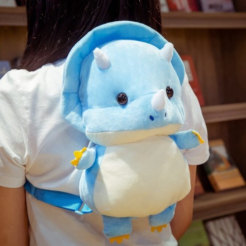 Fashion Creative 3D Dinosaur Backpack Cute Animal Cartoon Plush Backpack - Picture 2 of 45