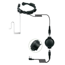 Tactical Heavy Duty Throat Microphone for Kenwood TK TH Baofeng Wouxun Radios