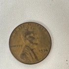 1936 Lincoln Wheat Cent with Reverse Lamination Error
