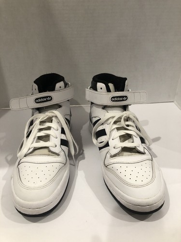 Size 11 - adidas Forum Mid White Black