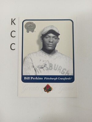 2001 Fleer Greats of the Game #80 Bill Perkins Pittsburgh Crawfords