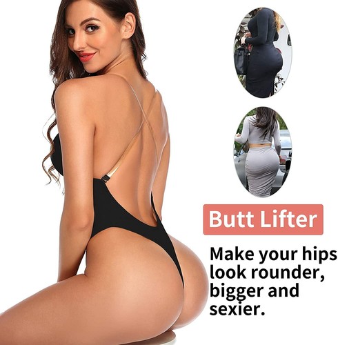 Unsichtbarer Damen Shapewear BH U-Ausschnitt Body Shaper rückenfrei nahtlos Tanga US - Bild 7 von 15