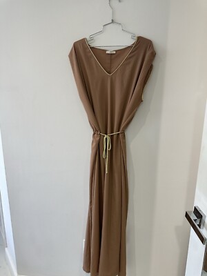 Latyna Long Dress Camel Gold Unic Size