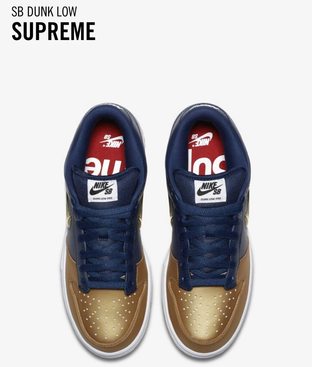Nike supreme top sb dunk low
