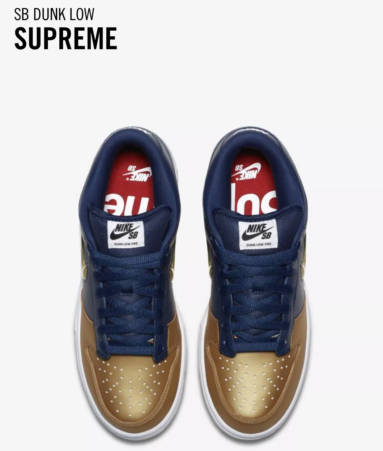 Chaussures homme Nike x Supreme SB Dunk Low UK12 US13 EU47,5