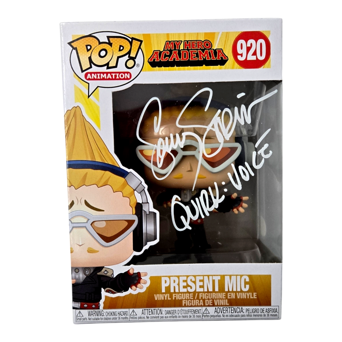 Sonny Strait Signed Funko Pop Present Mic My Hero Academia