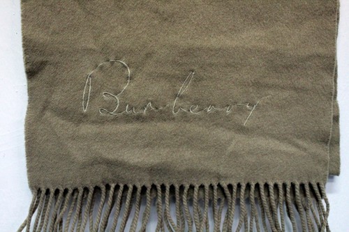 Burberry Schal Unisex Halstuch Wolle Und Kaschmir Logo Bestickt Frau Vatertag - Bild 9 von 20