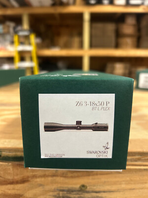 Swarovski Z6 3-18x50 30mm BT Non-illum Plex SFP Black Riflescope