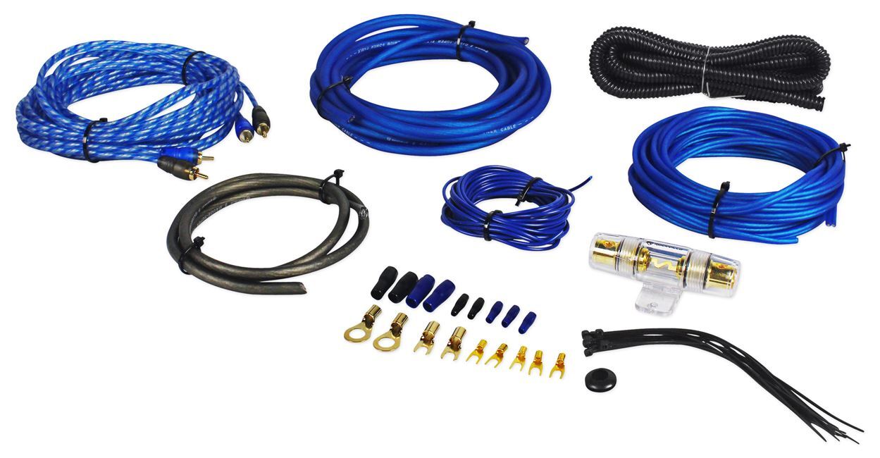 MTX Terminator TN12-02 12&rdquo; 400w 2 Ohm Car Audio Subwoofer+Mono Amplifier+Amp Kit