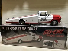 SO-CAL SPEED SHOP FORD F-350 DIECAST RAMP TRUCK CAR HAULER  1/18 ACME  A1801410