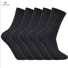 Calcetines Altos Escolares Para Niñas, Medias Largas De Algodón Para Uniforme Y Deporte, Pack De 6 Pares (FR/ES, Números, 23, 28, Negro
