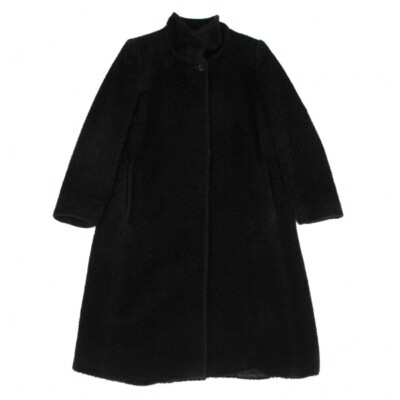 ボレロ・ショール Max Mara Black alpaca and wool cape Max Mara Studio Borel women's coat in alpaca and wool
