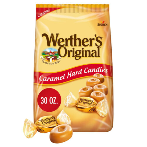 Werther's Original Hard Caramel Candy, 30 oz sugar-free. shellfish free
