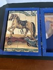 Puzzle Lithograph Two Sided Block Rocking Horse Teddy Bear 35 PC Wooden Vintage — photo 2