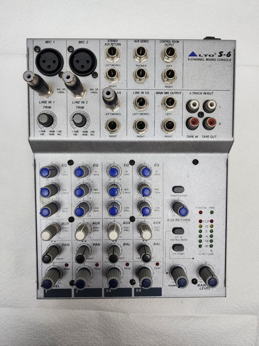 ALTO LEGACY LTO S-6 6-CHANNEL 2 BUS MIXING CONSOLE | eBay