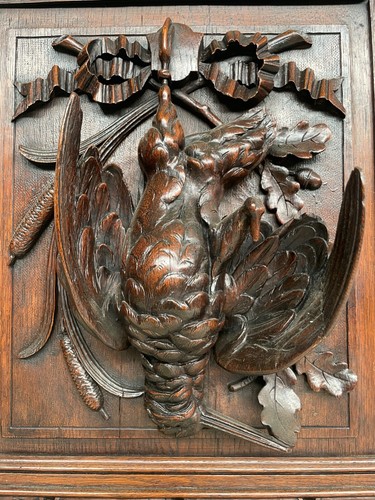 THICK TOP QUALITY DEATH GAME CARVED PANEL IN OAK !!!! - 第 6/24 張圖片