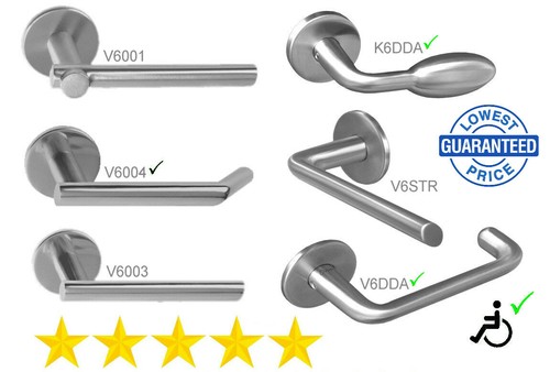 Lever Door Handles UK π¬π§ design Ovos Premium range stainless steel