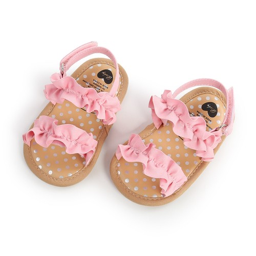 Newborn Gift Baby Girl Pram Shoes Infant Toddler First Step Shoes Summer Sandals - Picture 16 of 38