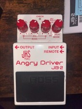 Boss JB-2 Angry Driver Guitar Effect Pedal Overdrive Distortion Compact White