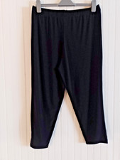 PLUS SIZE - WOMANS BLACK LEGGINGS - SHINY LOOK - EXCELLENT CONDITION