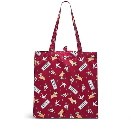 RADLEY - STREET SIGNS - DOG - BIRDS & SIGNS PRINT FOLDAWAY TOTE SHOPPER RRP £16 - Picture 5 of 5