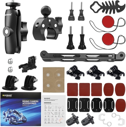 38 in 1 Action Camera Mount Accessories Motorcycle Mounting Bundle Mix Color - Picture 9 of 9