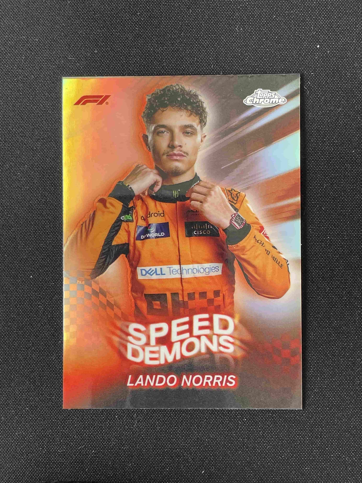 Lando Norris 2024 Topps Chrome Silver Refractor Formula 1 F1 Mclaren #SD-7