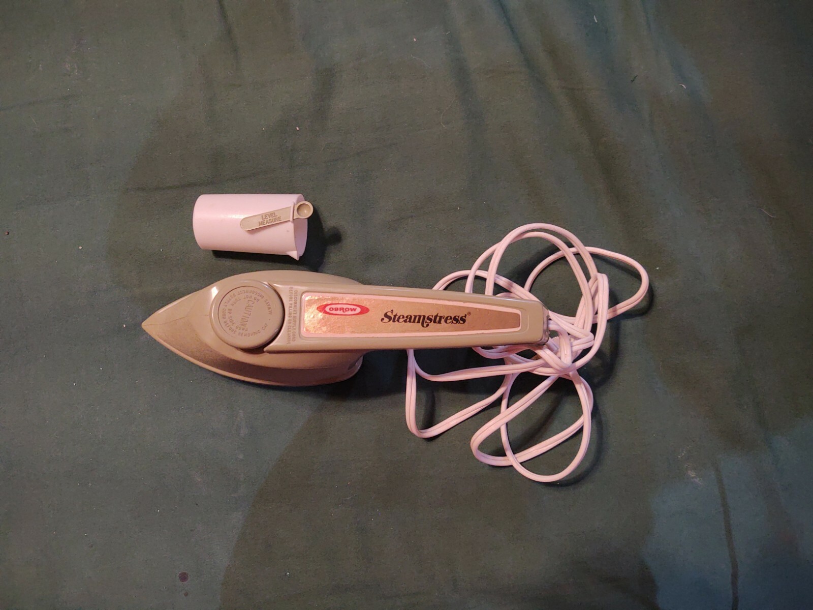 VTG Osrow Steamstress 1973 Vintage SB15 Fabric Steam Iron Original Packaging