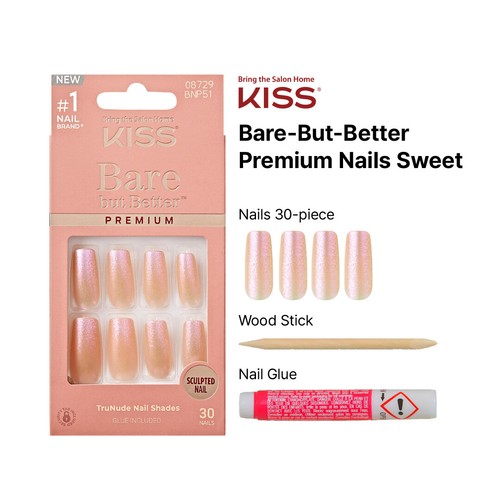 Kiss Bare But Better Trunude Shades Long Nails - Sweet - Bild 3 von 5