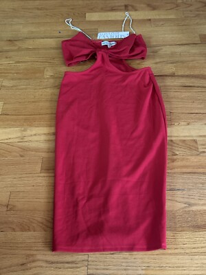 Almost Famous Cutout Red Dress NWT Junior Size Medium