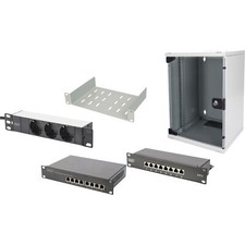 Digitus 25,4 cm (10) Set 2 9H, IT-Schrank, gr...
