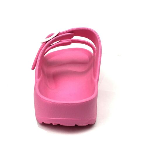Neu Damen Doppelriemen Schnalle Slide weiche Sandale Strand Dusche Pool-4950 (NEU) - Bild 16 von 19