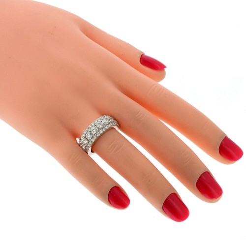 2.00 CT Round Cut Diamond Wedding Band in Platinum NEW - Picture 7 of 8