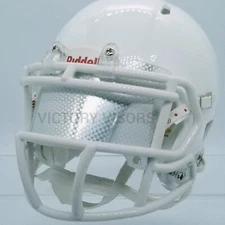 Chrome Mirror Mini Football Helmet Visors (*Flat Style*) FLEXIBLE & DURABLE