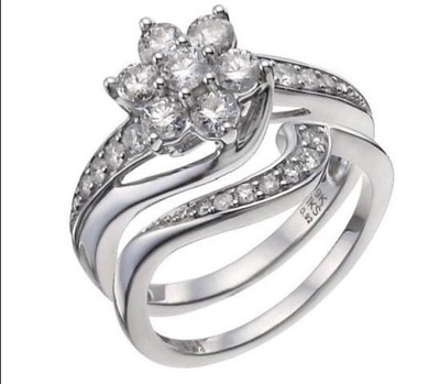H SAMUEL 1CT DIAMOND WHITE GOLD PERFECT FIT BRIDAL