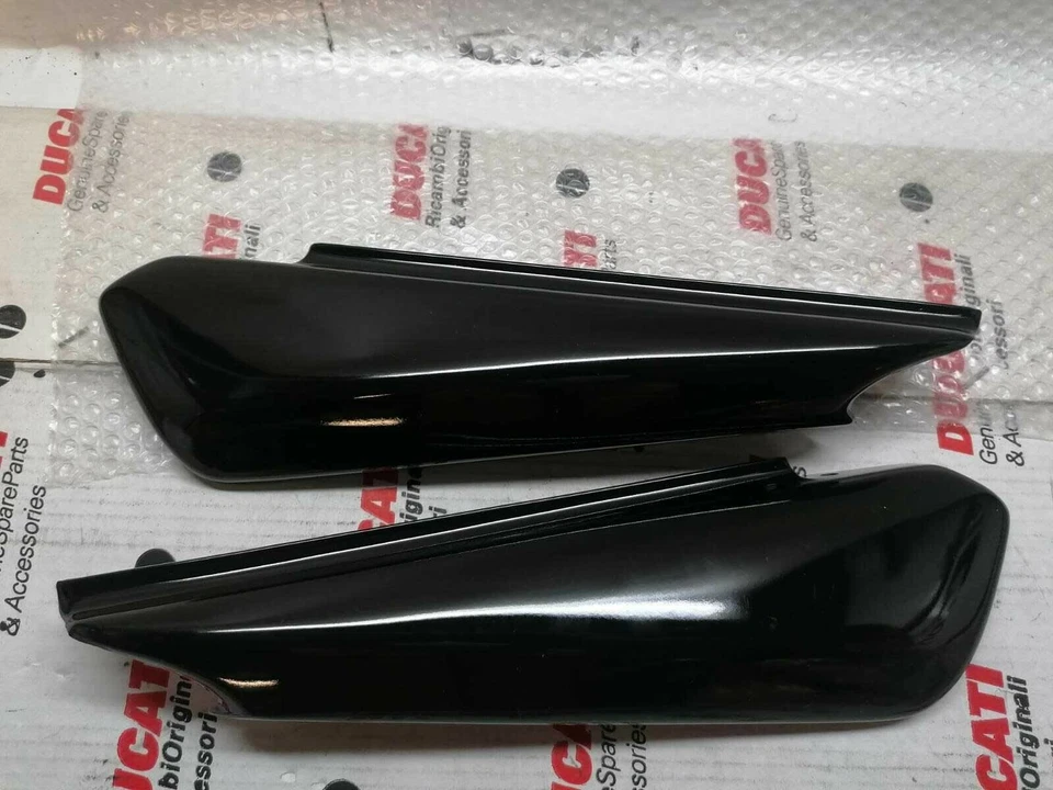 Par Tapas Laterales Negro Transparencias para Ducati Monster 1 Serie 96906199c - Imagen 2 de 4