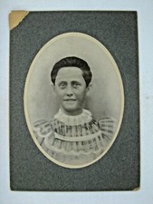 C149 Vintage Cabinet studio PHOTO original young woman hair dress