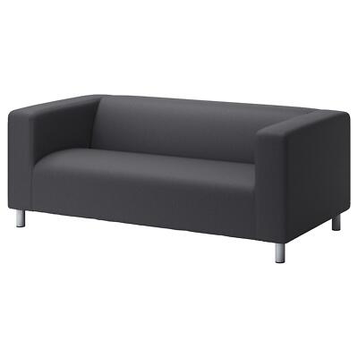 Ikea KLIPPAN loveseat sofa COVER ONLY, vissle gray - NEW