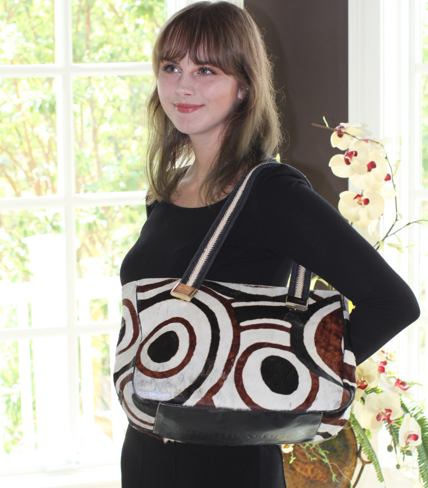 Borsa boutique Kate Spade NY pony capelli di vitello pelle WILD MOD pelle borsa boutique borsa a tracolla