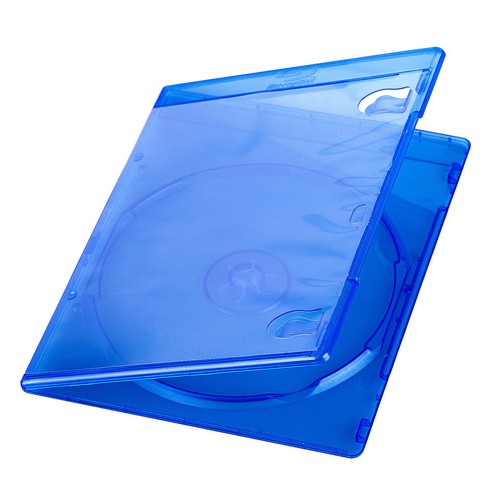 DVD Storage Case One Disc 7mm Holder Slim Blue Plastic Box Sleeve Blu-ray CD - 第 1/8 張圖片