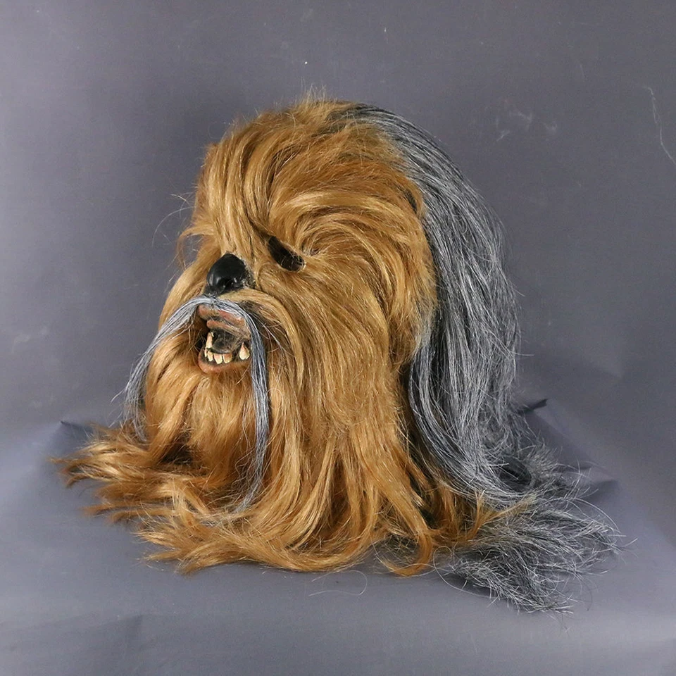 Star Wars Mask Cosplay Chewbacca Mask Chewie Rubber Mask Halloween Props - Image 4 of 4