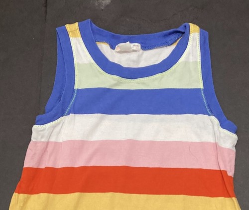 Girl's Crewcuts Rainbow Striped Knit Dress Size 6 EUC - Picture 2 of 5
