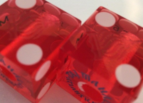 Dice, Trump Taj Mahal, Atlantic City NJ, Vintage - Picture 5 of 6