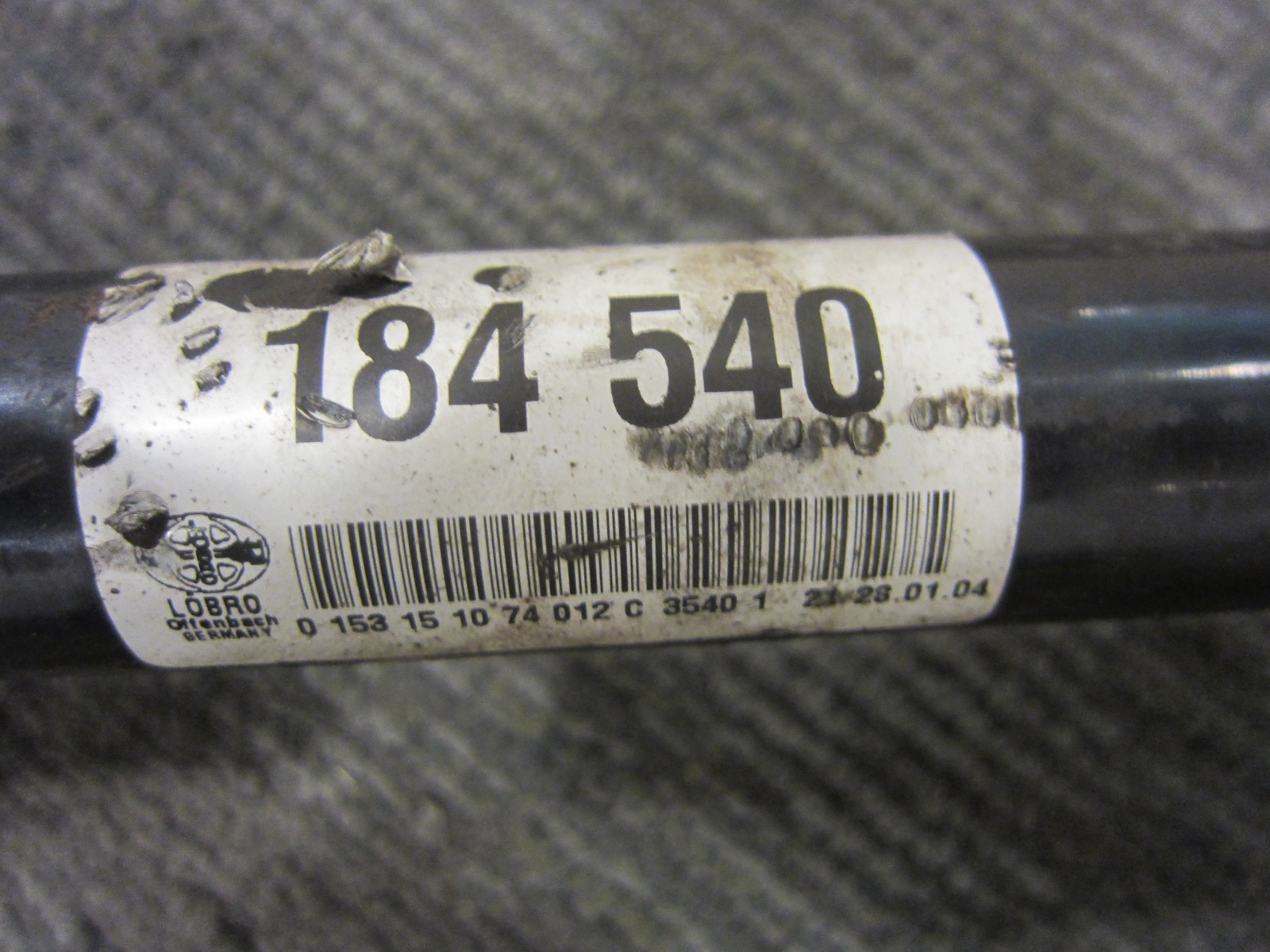 Maserati 4200 - LH Or RH Axle Shaft  - P/N 184540 - 218163