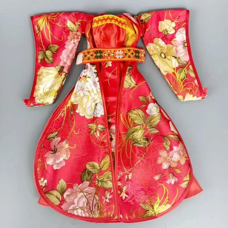 VETEMENTS Abito cosplay rosso per bambola 11 5" 1 6 costumi antichi tradizionali cinesi