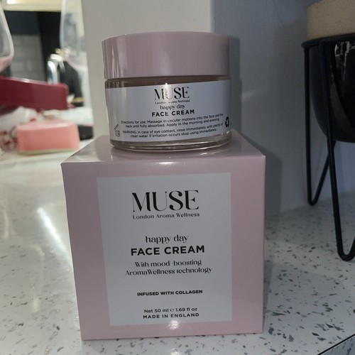 Muse London Aroma Wellness Happy Day Face Cream Mood Boosting Collagen New